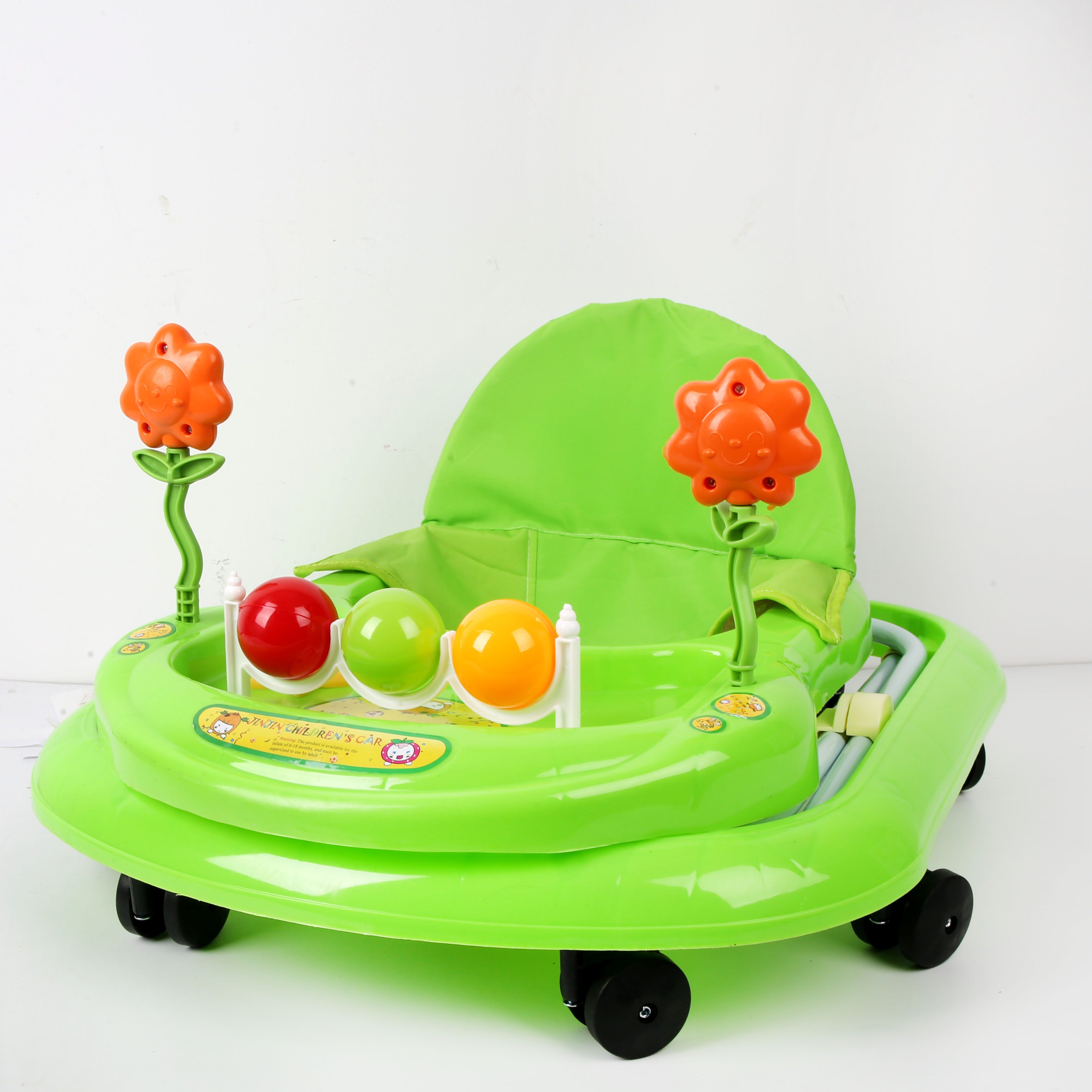 Baby walker anti-O-leg baby multi-functional anti-rollover baby sittable and pushable learning vehicle starter buggy learning vehicle Lv Shuqiu details Picture