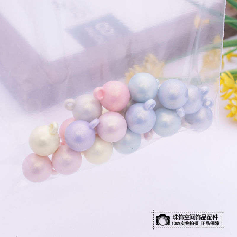 Korean Cartoon Round Beads Handmade Diy Hair Rope Head Rope Hair Rubber Band Headwear Material Accessories Item Picture