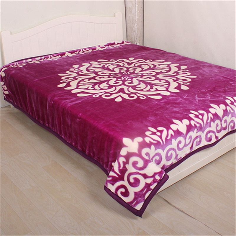 Blanket embossed blanket printed winter nap blanket single air conditioner cover blanket sofa casual blanket