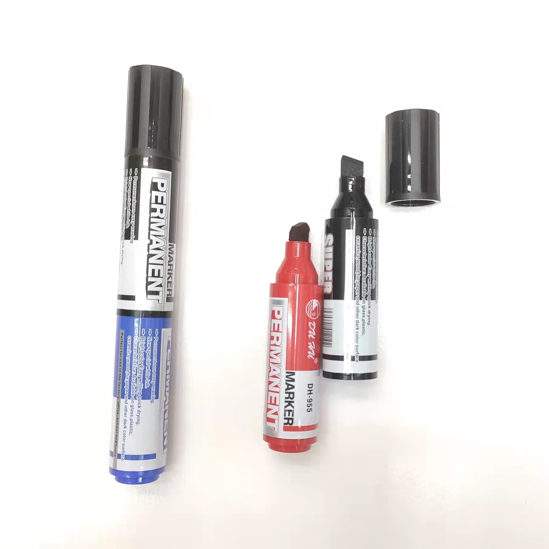 Oil-based marker pens, marking pens, spliced logistics and express delivery pens, black, red and blue pic 3