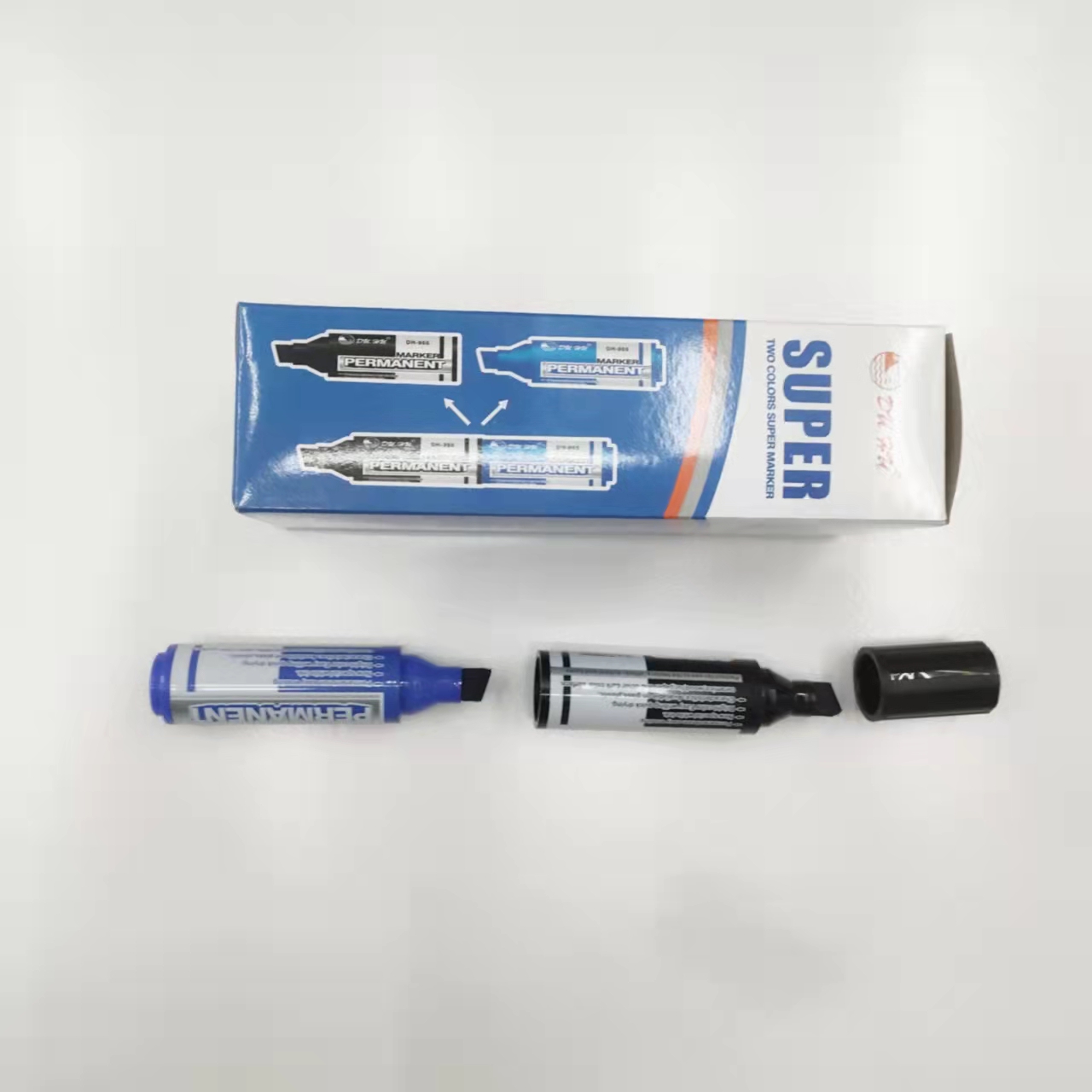 Oil-based marker pens, marking pens, spliced logistics and express delivery pens, black, red and blue pic 2