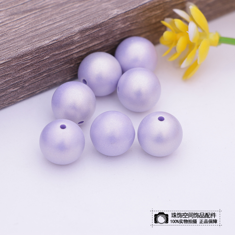 Magic Matte Colored Candy Beads Handmade Doll Necklace Beads Diy Material Solid Dispersion Beads details Picture