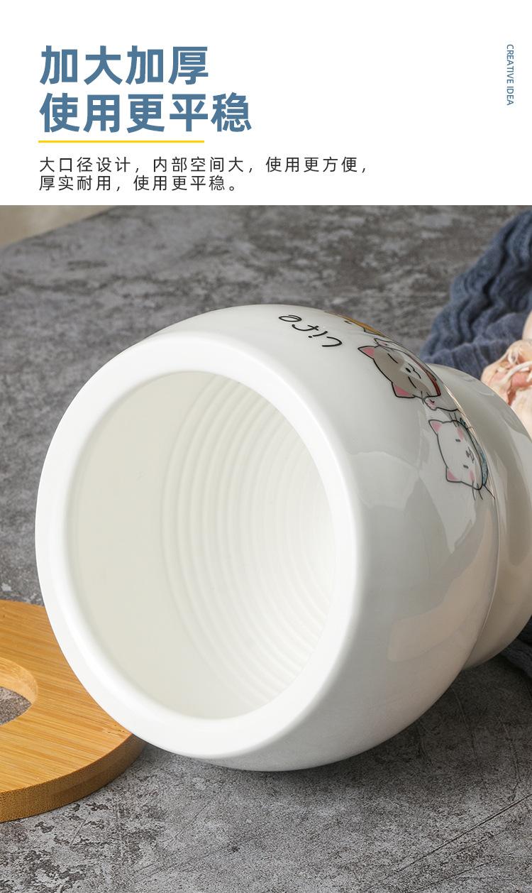 陶瓷蒜臼子家用手动捣蒜器蒜蓉蒜泥器捣碎罐研磨捣药多功能详情5