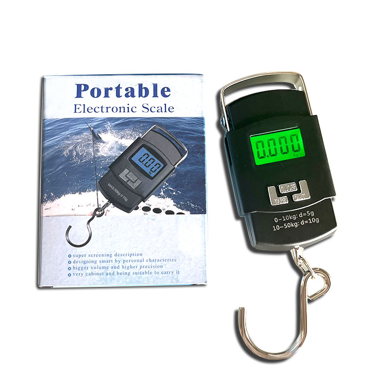 Portable 50Kg 10g Hanging Scale Digital Scale BackLight Electronic Fishing Weights Pocket Scale Luggage Scales Black thumbnail