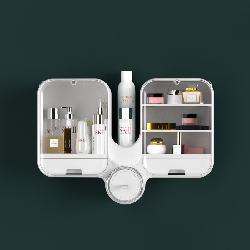 Wall-mounted makeup case
