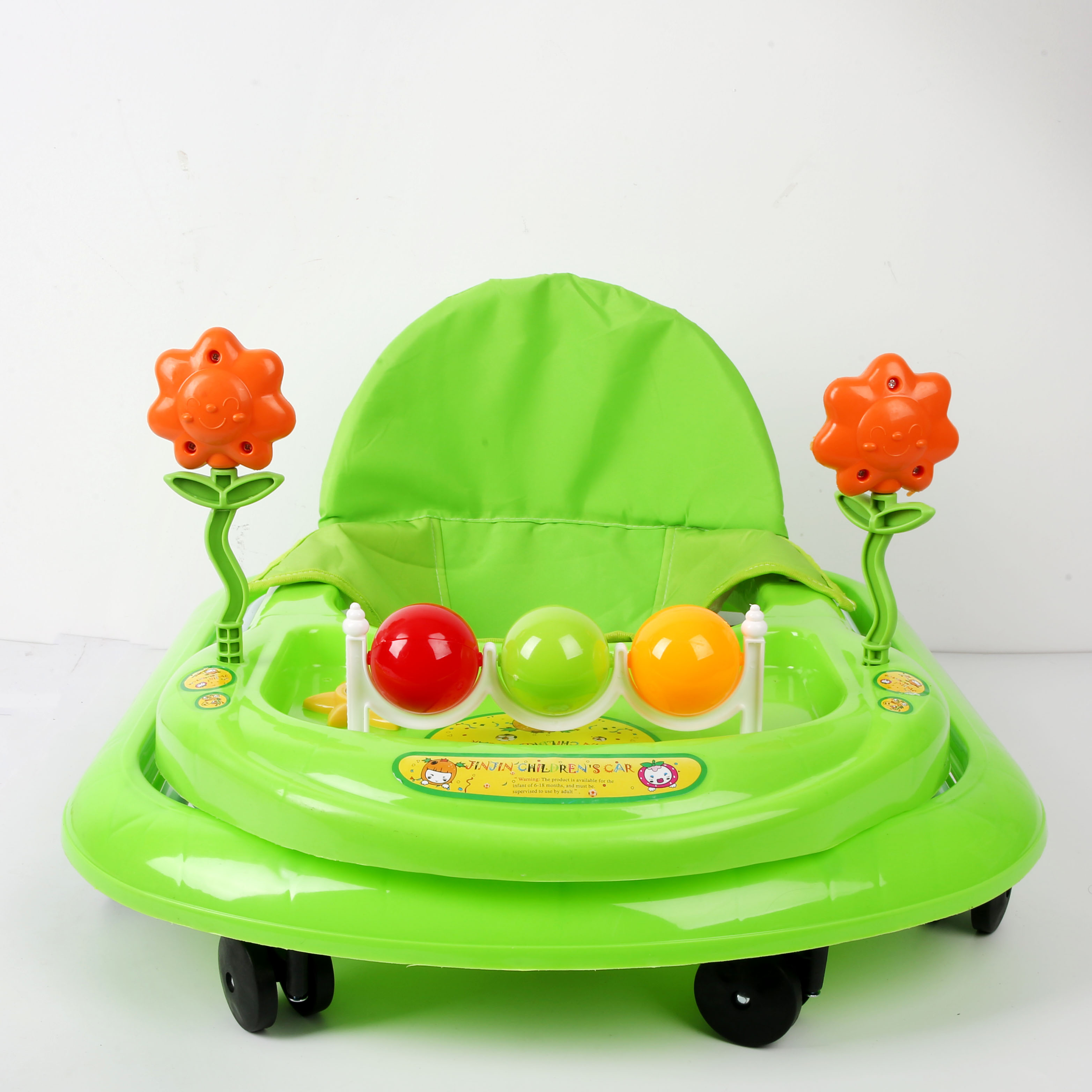 Baby walker anti-O-leg baby multi-functional anti-rollover baby sittable and pushable learning vehicle starter buggy learning vehicle Lv Shuqiu Specification drawing