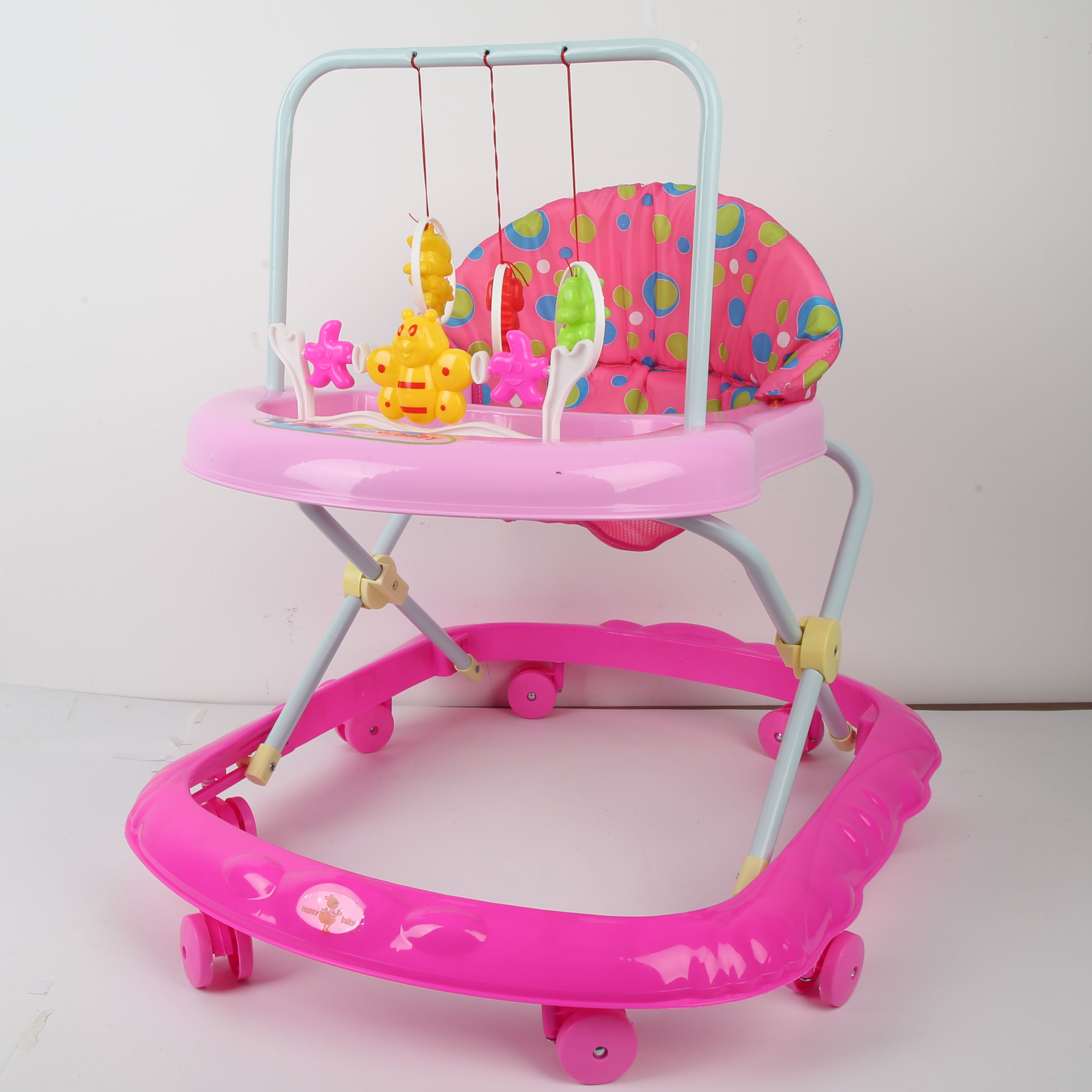 Baby walker anti-O-leg baby multi-function anti-rollover baby sittable and pusher baby carriage starting carriage baby carriage Red baby carriage baby carriage