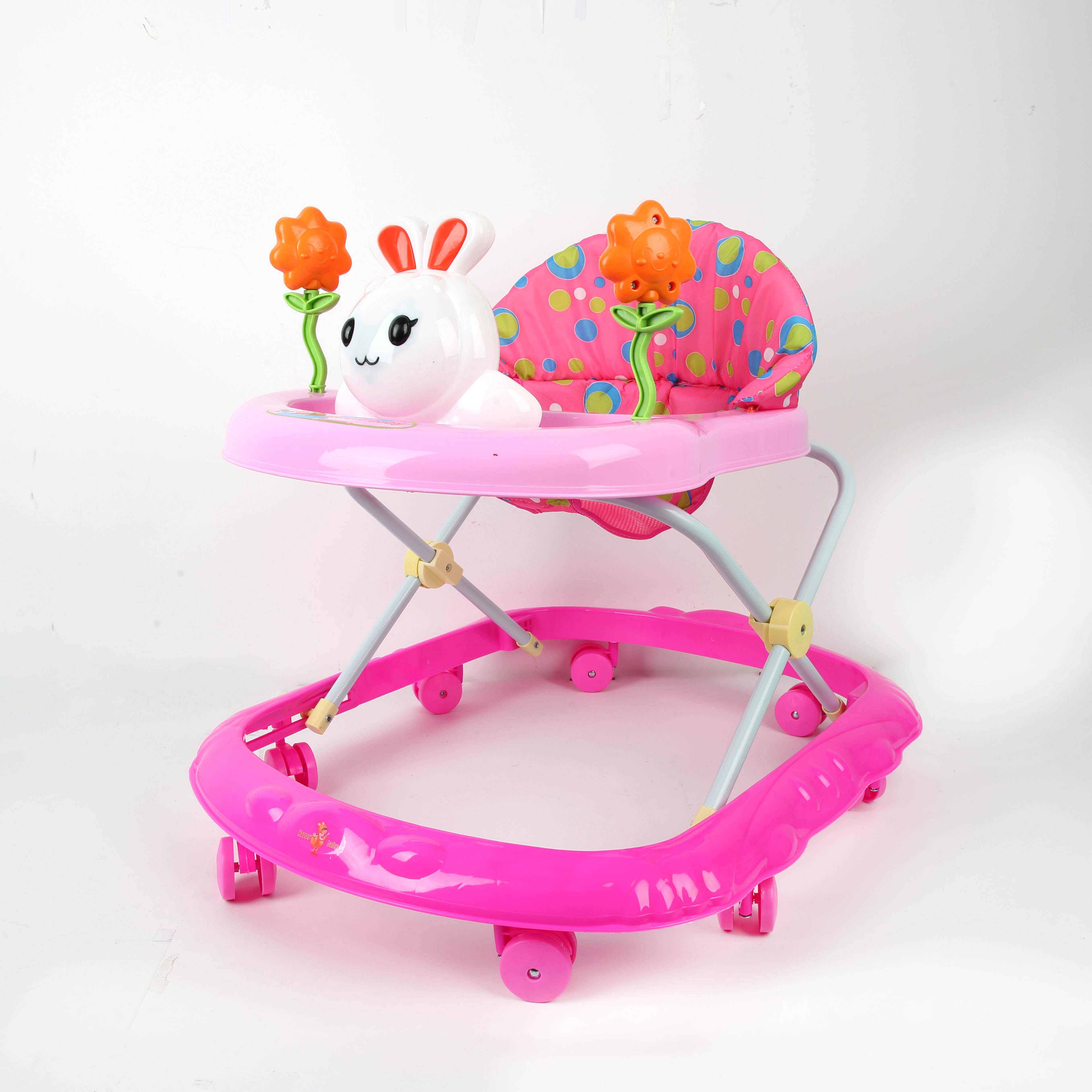 Baby walker anti-O-leg baby multi-function anti-rollover baby can sit and push to learn starting car baby car to learn to drive cute red plum small animal thumbnail
