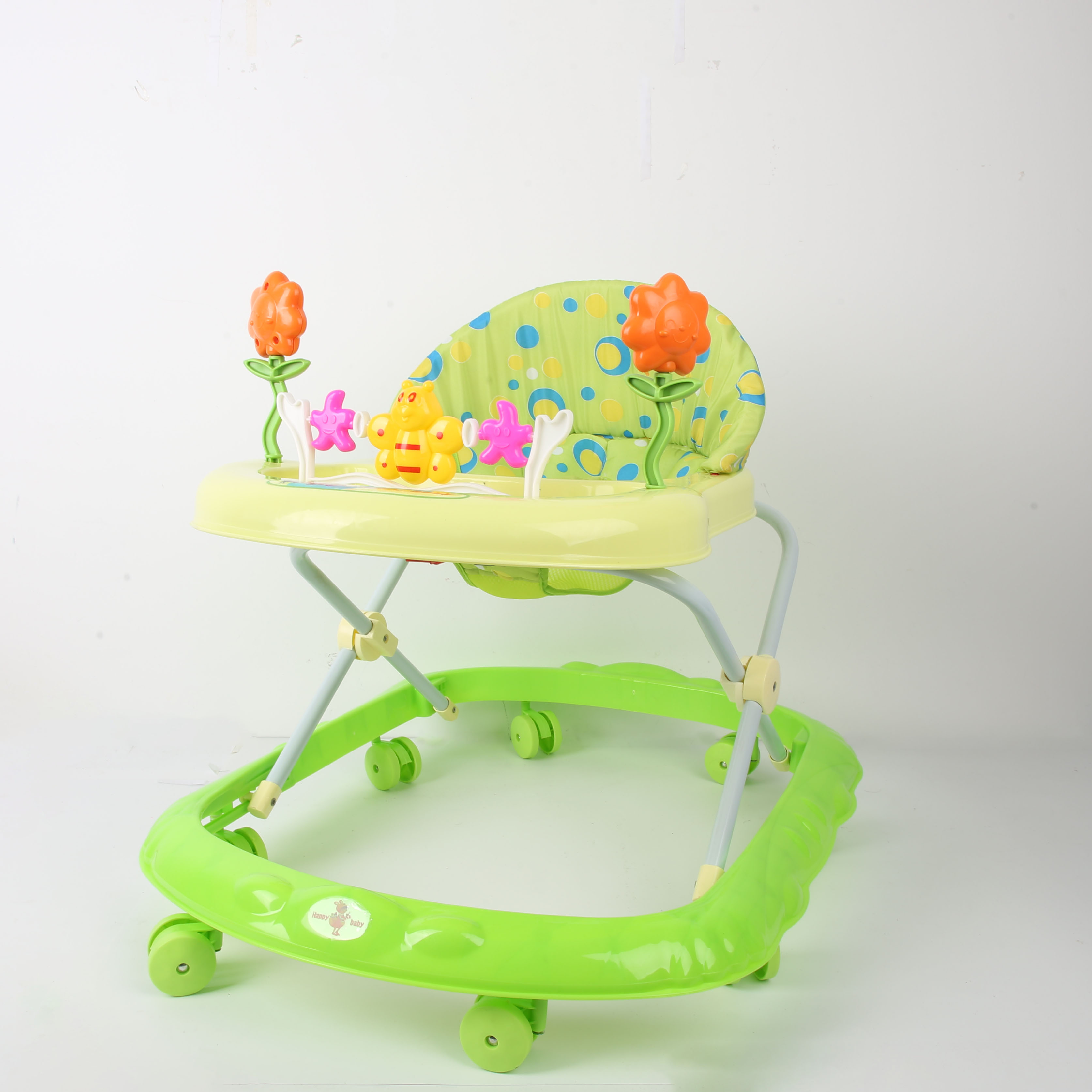 Baby walker anti-O-leg baby multi-functional anti-rollover baby sittable push-able learning cart starter buggy learning cart bee tree stroller thumbnail