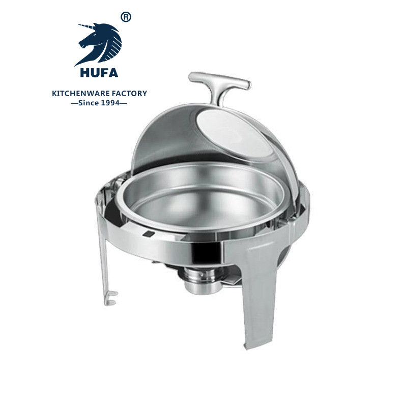Stainless Steel Dinner Stove Round Dinner Stove Visible Buffet Buffet Buffet Stove Stainless Steel Full Clamshell Round Visible Buffet Stove Hotel Thermal Insulation Buffi Stove Electric Breakfast Stove Soup Porridge Stove Specification drawing