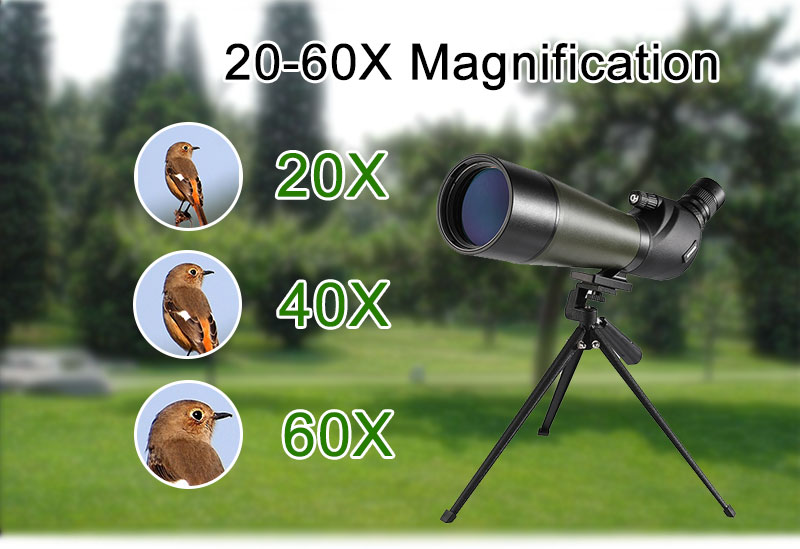 Free Tiger 20-60x80 bird-watching mirror, high-magnification, high-definition, waterproof, professional astronomical telescope for mobile phone photography and video recording pic 7