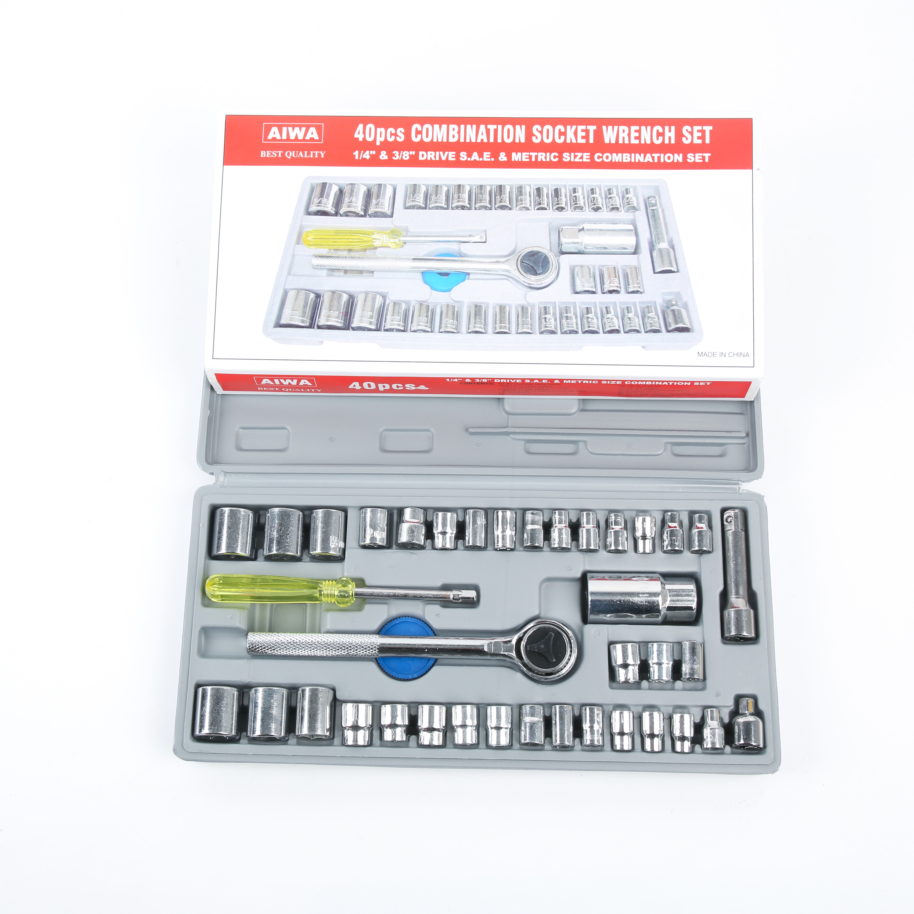 40Pc Home Tool Set Socket Wrench Set Hardware Tools details Picture