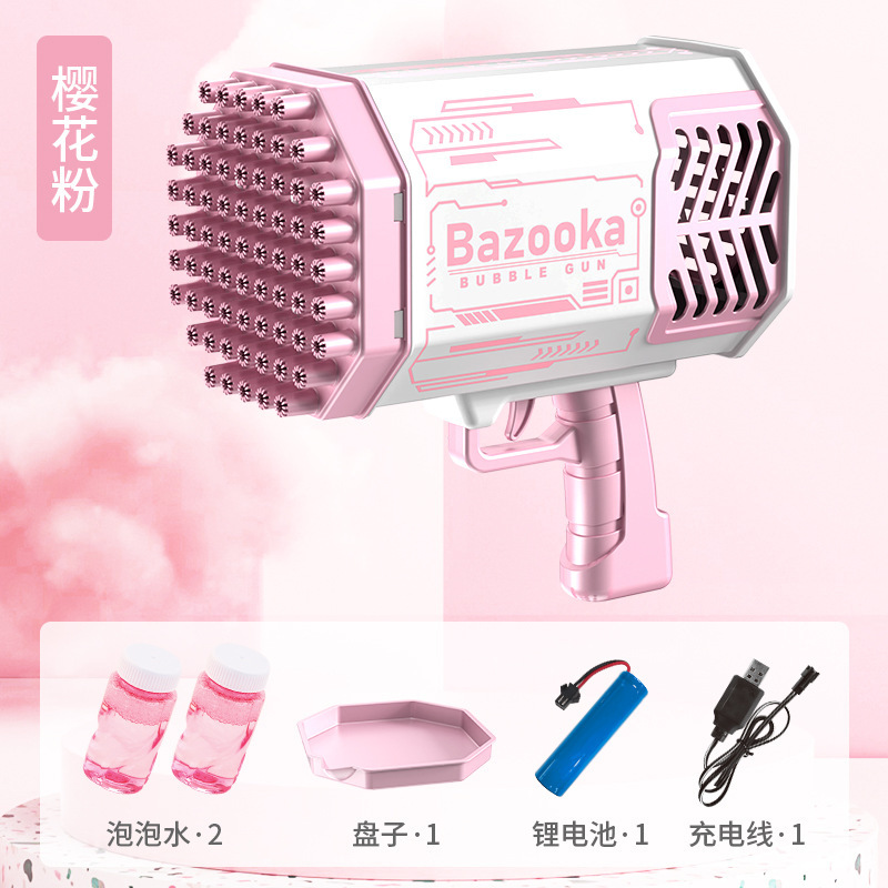 Handheld electric fully automatic Gatling bubble blowing toy