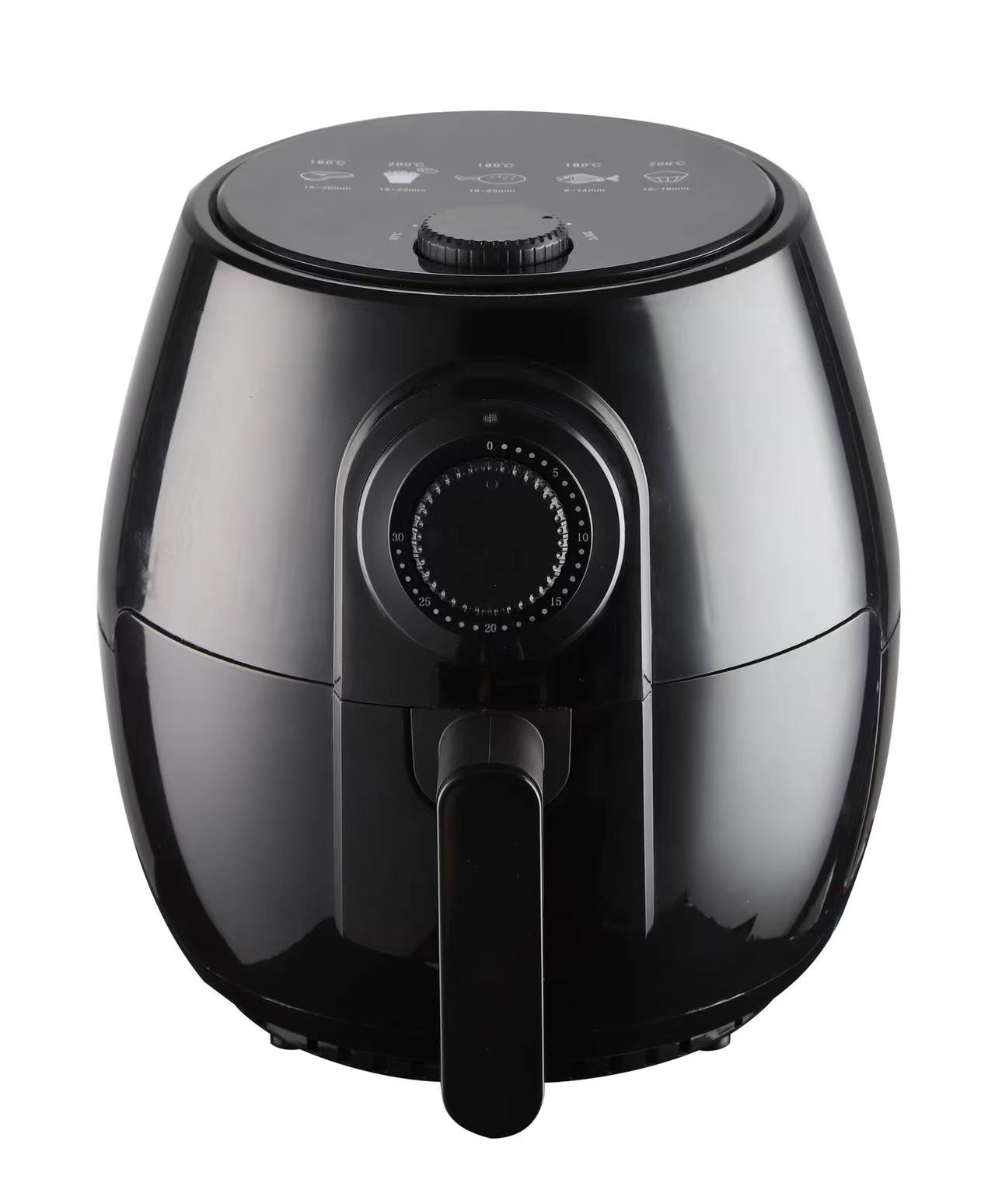 Modern air fryer in a kitchen setting