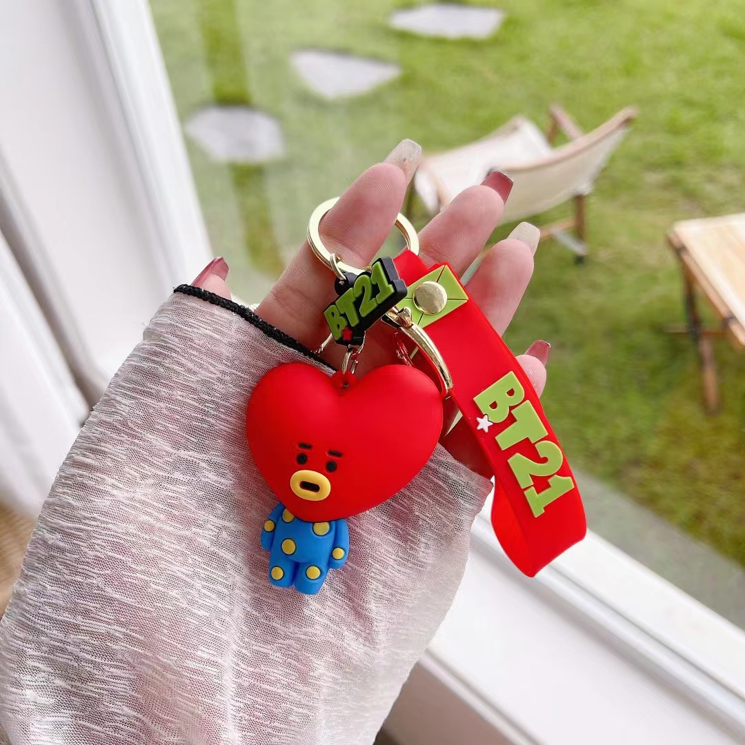 个性可爱卡通公仔小马小狗粉兔机器人钥匙链圈挂件活动学生小礼品详情9