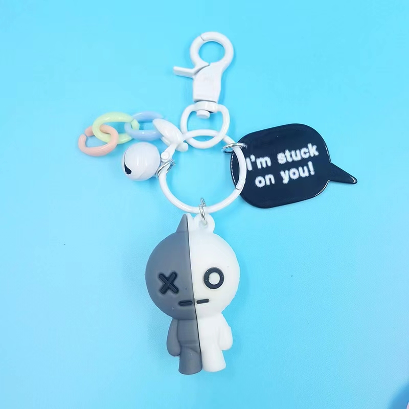 个性可爱卡通公仔小马小狗粉兔机器人钥匙链圈挂件活动学生小礼品详情11