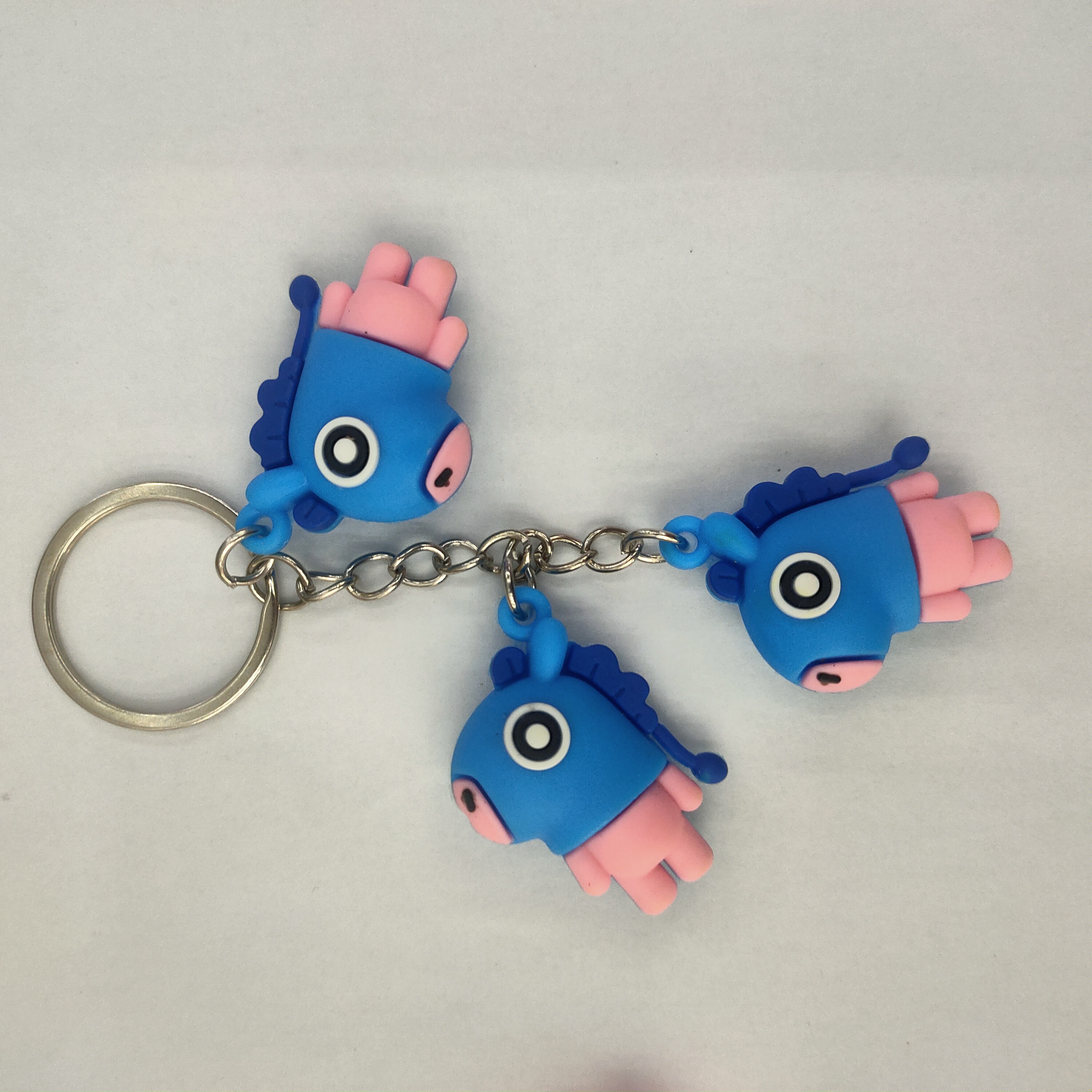 个性可爱卡通公仔小马小狗粉兔机器人钥匙链圈挂件活动学生小礼品详情1