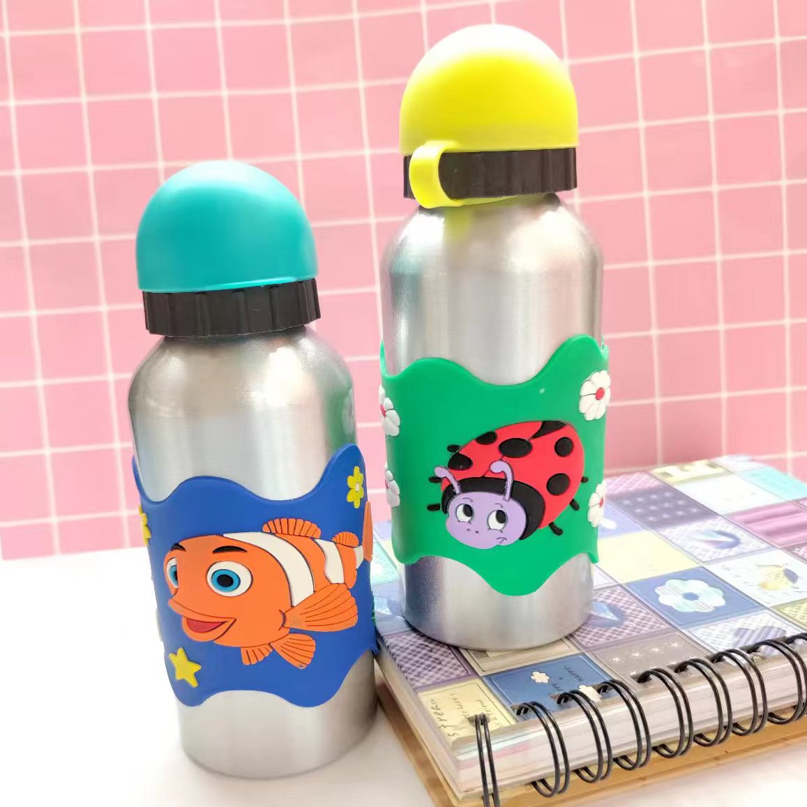 Baby straws, children's insulated cups, 316 stainless steel water cups, cartoon cups for kindergartens and primary school students, wholesale gifts Specification image