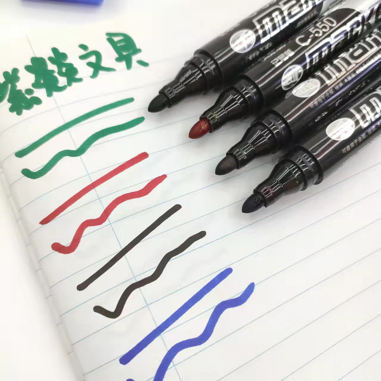C-550 marker pen 12 pieces shipping mark pen logistics pen writes smoothly Specification image