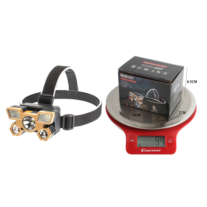 High-brightness head-mounted night fishing lamp with strong light for exploration and search LED headlamp 3AAA Specification image
