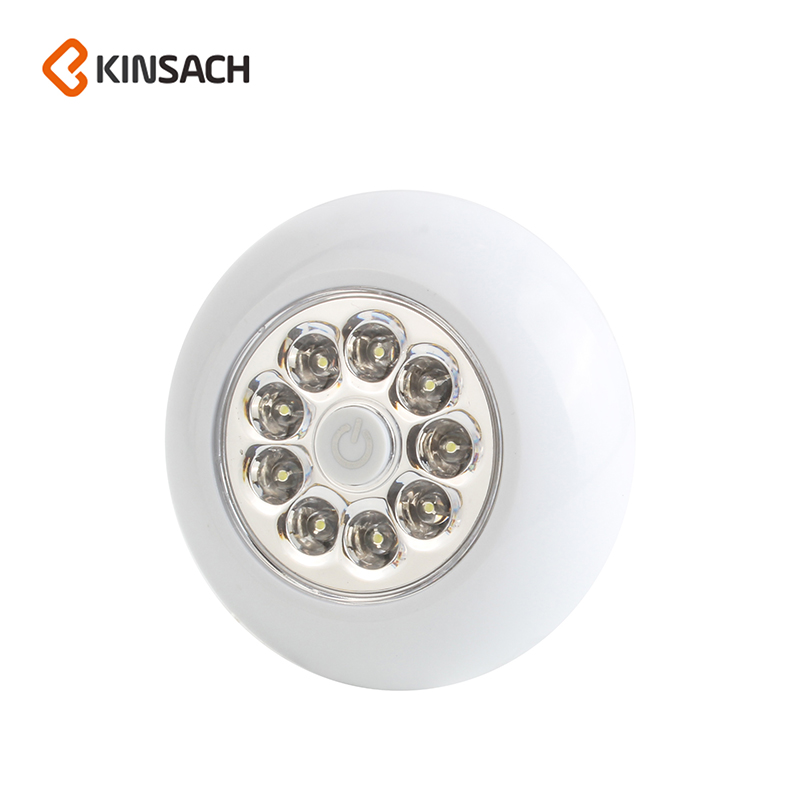 9LED pat light Car indoor bedside light wall cabinet light mirror front fill light nightlight button