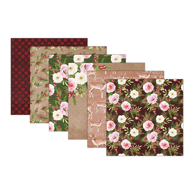 DIY handmade scrapbook planner materials: 6-inch patterned paper background paper, 24 sheets AC 220404 Application Scenario
