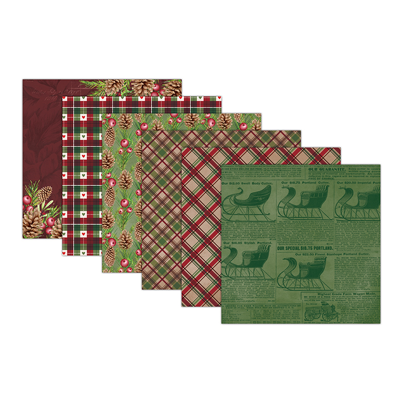DIY handmade scrapbook planner materials: 6-inch patterned paper background paper, 24 sheets AC 220404 Item Picture