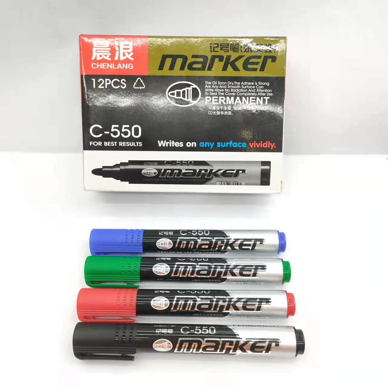 C-550 marker pen 12 pieces shipping mark pen logistics pen writes smoothly