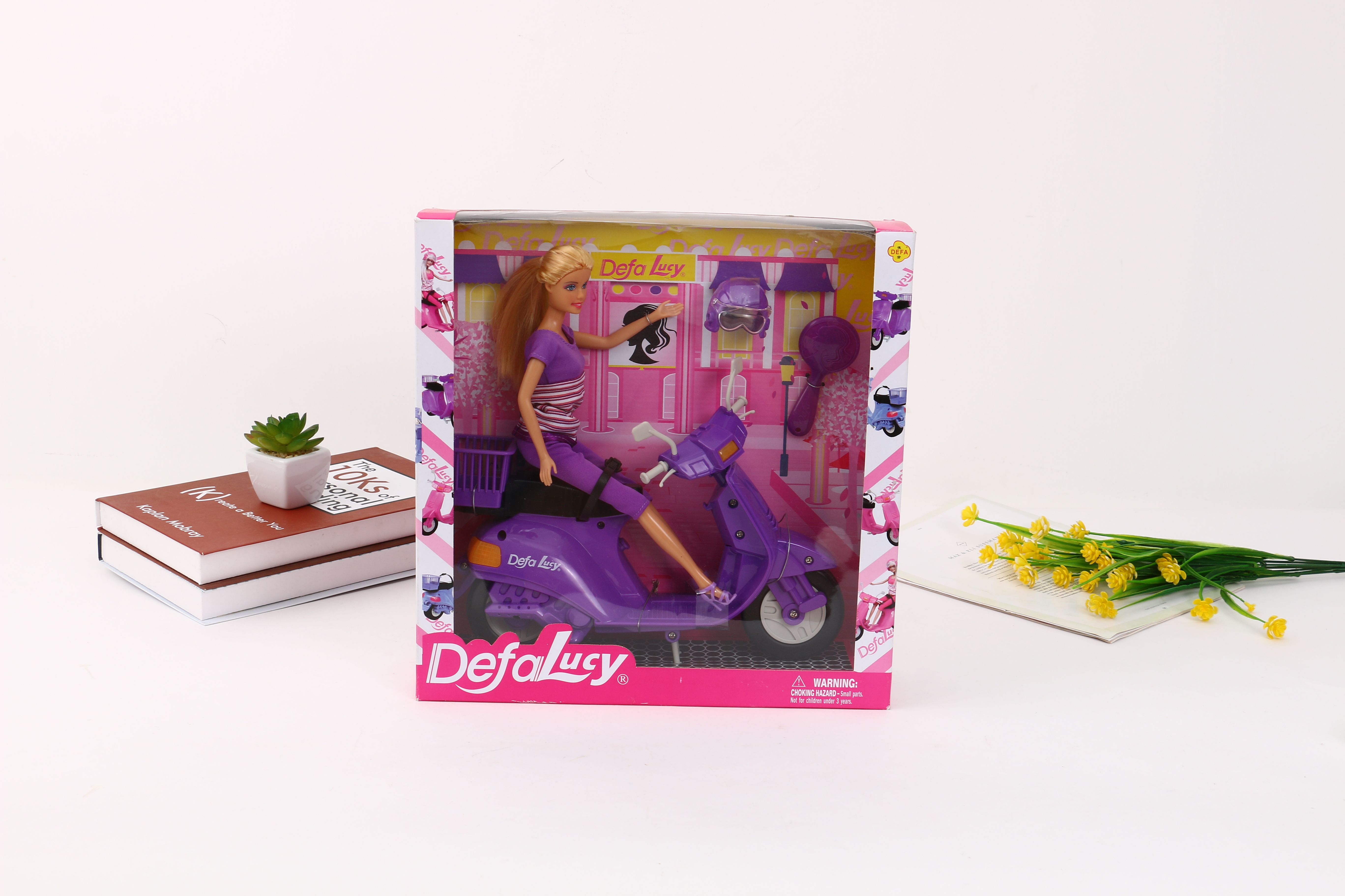 Defa Doll, Defa Lucy, Doll. Carts. Pets. Motorcycles