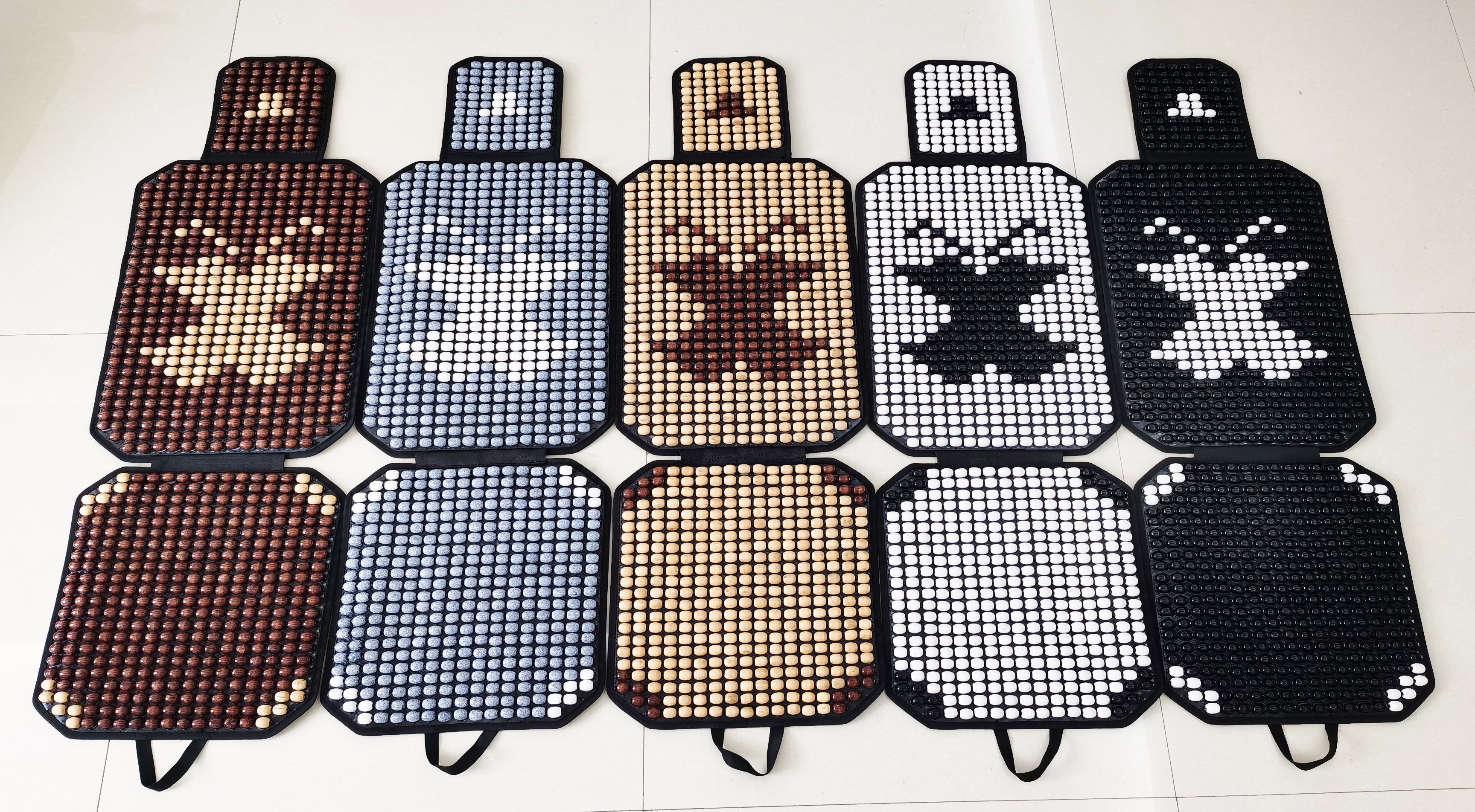 2022-PU-26 New wooden bead single-piece car seat cushion factory direct sales. Welcome to purchase car supplies details Picture