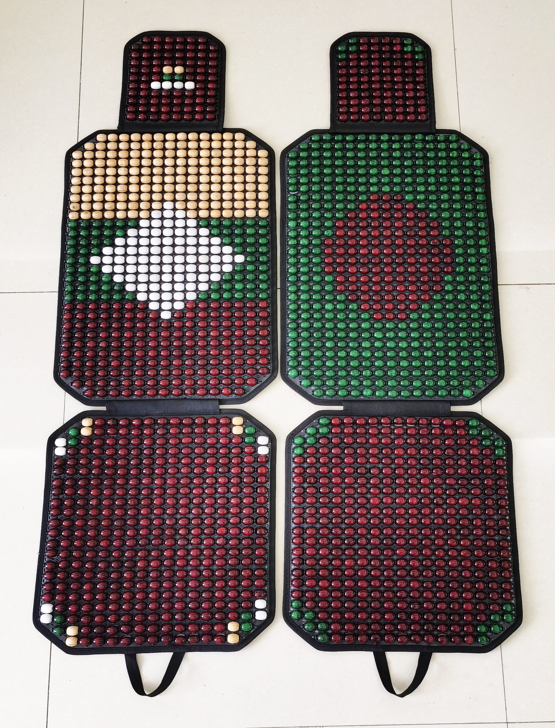 2022-PU-26 New wooden bead single-piece car seat cushion factory direct sales. Welcome to purchase car supplies pic 6