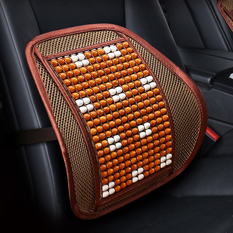 Summer Wood Bead Waist By Ventilation Massage Lumbar Cushion Office Seat Back Cushion Lumbar Cushion Automotive Supplies Qiwei Car Decoration Qw46 Application Scenario