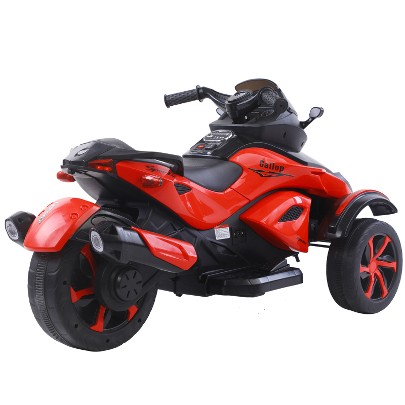 博鸿6V双驱三轮儿童电动摩托车稳定车身3~8岁可玩酷炫造型详情1
