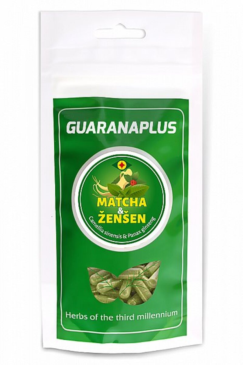 捷克进口保健品GuaranaPlus人参及抹茶50/50混合100粒（素食）