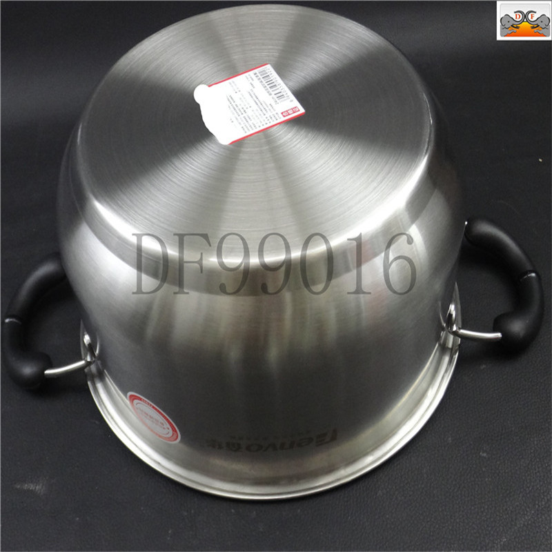 DF99016   铭悦汤锅 厂家直发304不锈钢多层复底韩式双耳家用火锅礼品蒸汤锅 DF TRADING HOUSE详情4