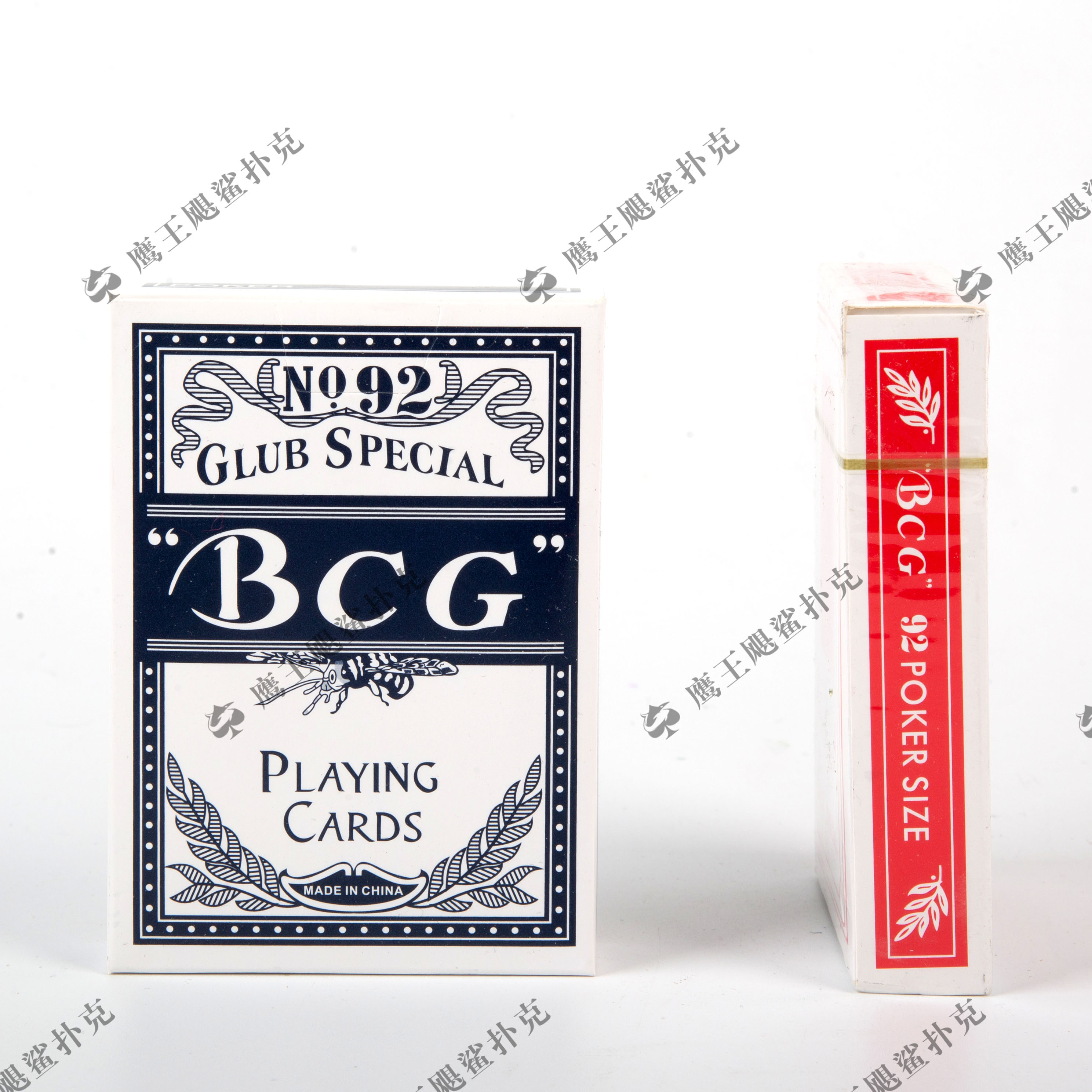 厂家自营外贸批发扑克扑克牌 BCG纸牌 红蓝混色详情图1