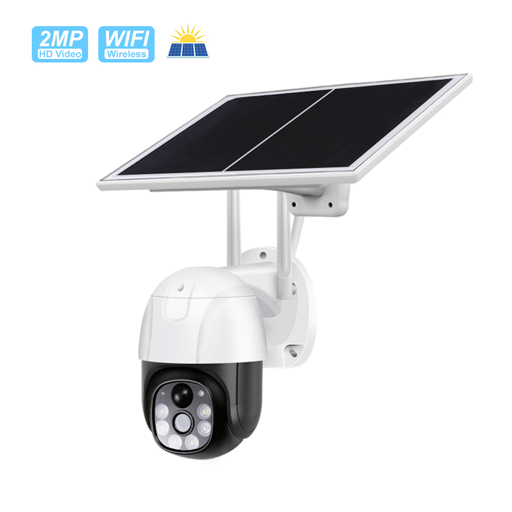 myAI Solar Security Camera Wifi 2MP Waterproof Outdoor Camera with Night Vision, 2-Way Talk, Pan Tilt Control, RIP Human Detection
