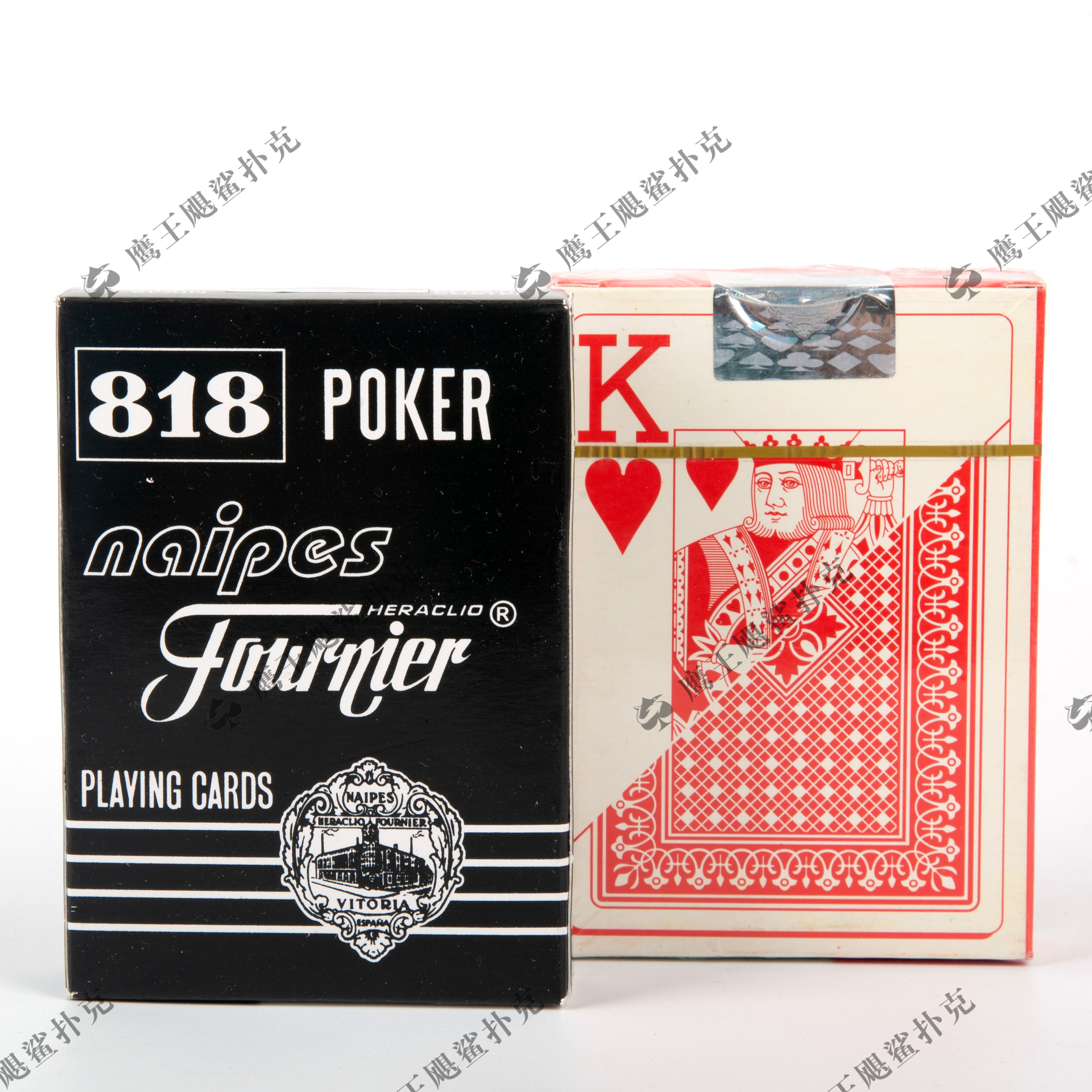 厂家自营外贸批发扑克扑克牌 818纸牌 红黑混装详情图2