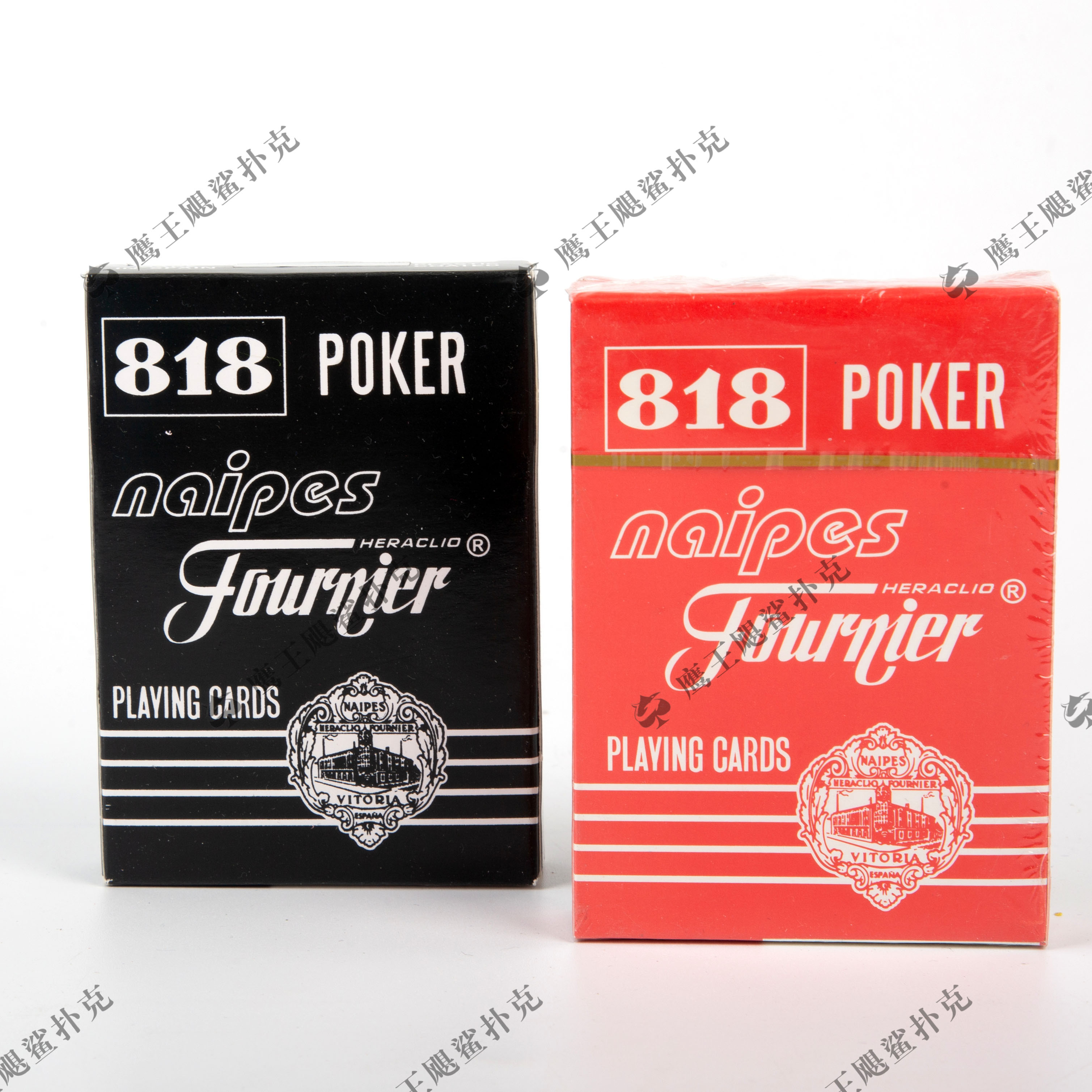 厂家自营外贸批发扑克扑克牌 818纸牌 红黑混装详情图1