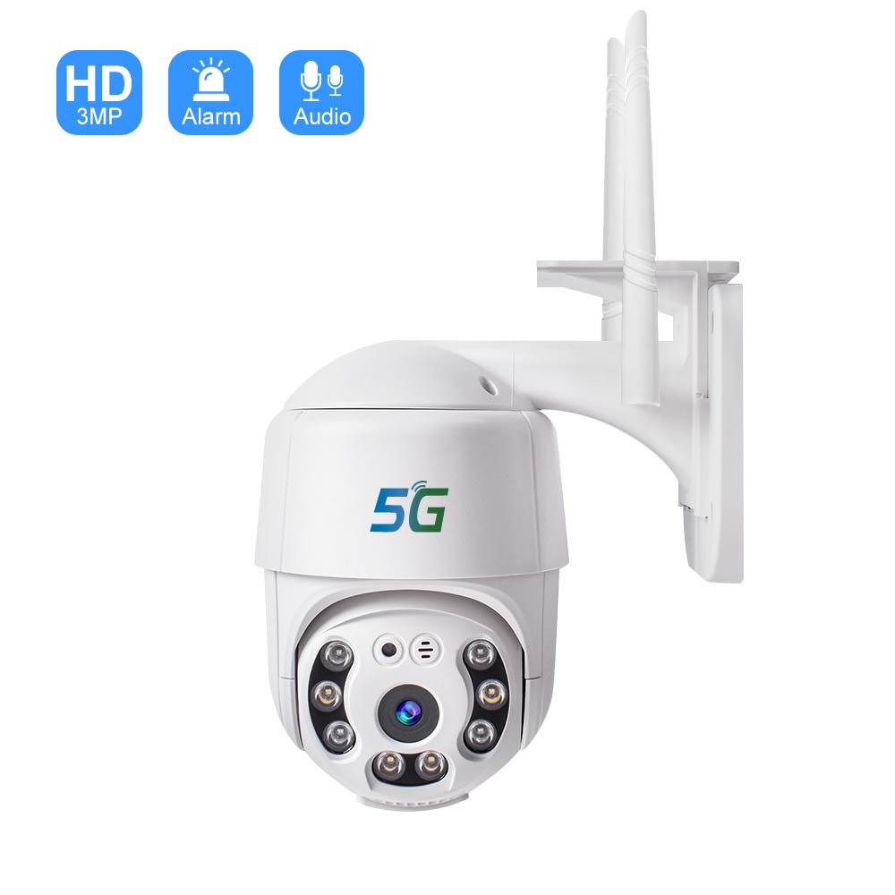 myAI Smart Outdoor Camera 5G Dual Band 2MP HD Waterproof Home Survilance Pan/Tilt 360° View Night Vision, Human Detection