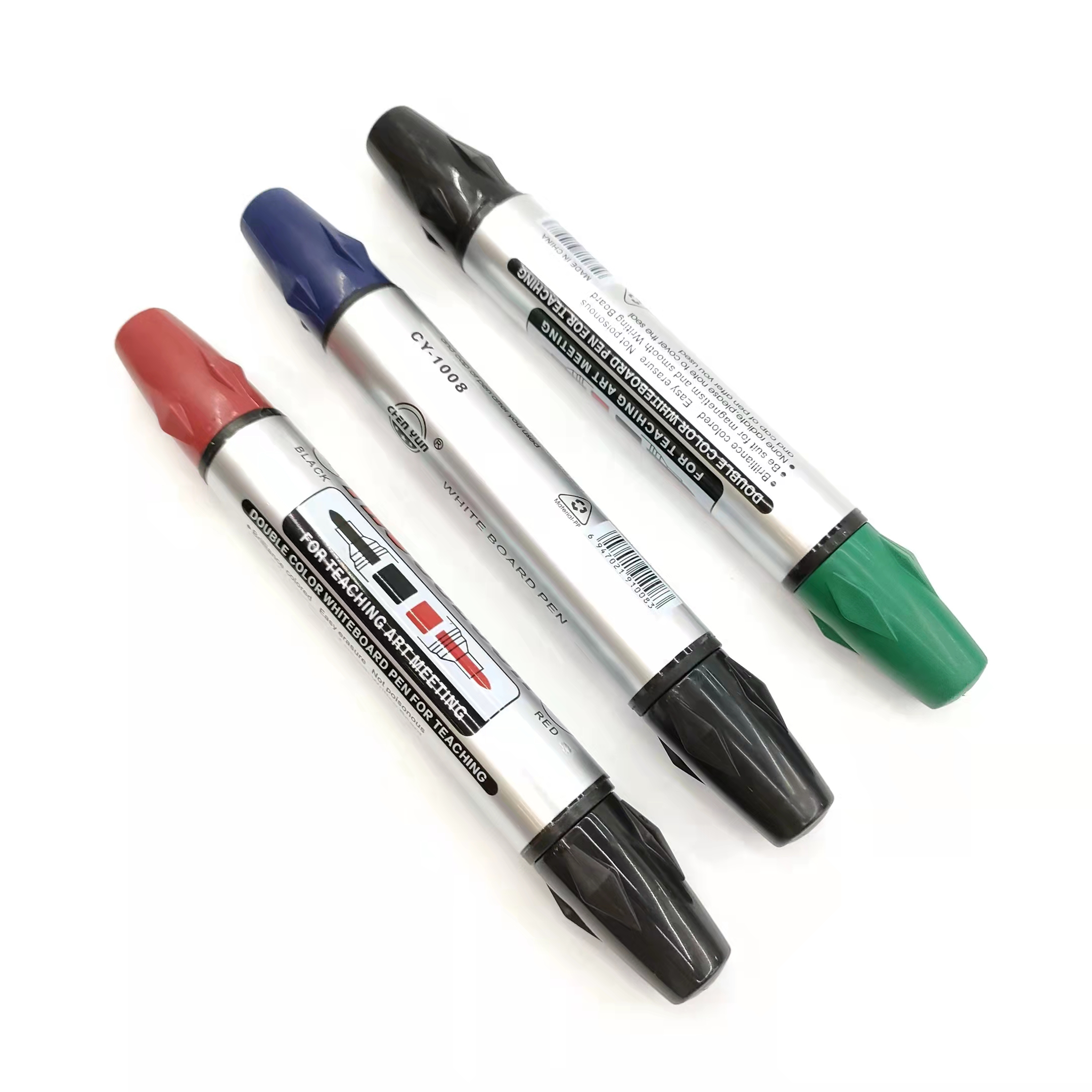 Double-headed easy-to-write and easy-to-erase whiteboard pen, erasable whiteboard pen, large-capacity thick-headed writing pen Item Picture