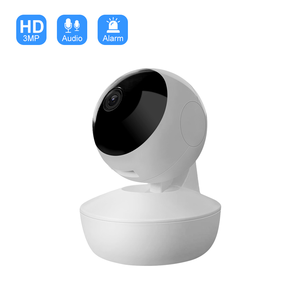 myAI Wireless Smart Camera 3MP Compact indoor plug HD 2.4GHz Security Camera with Night Vision, Motion Detection, Two-way Audio