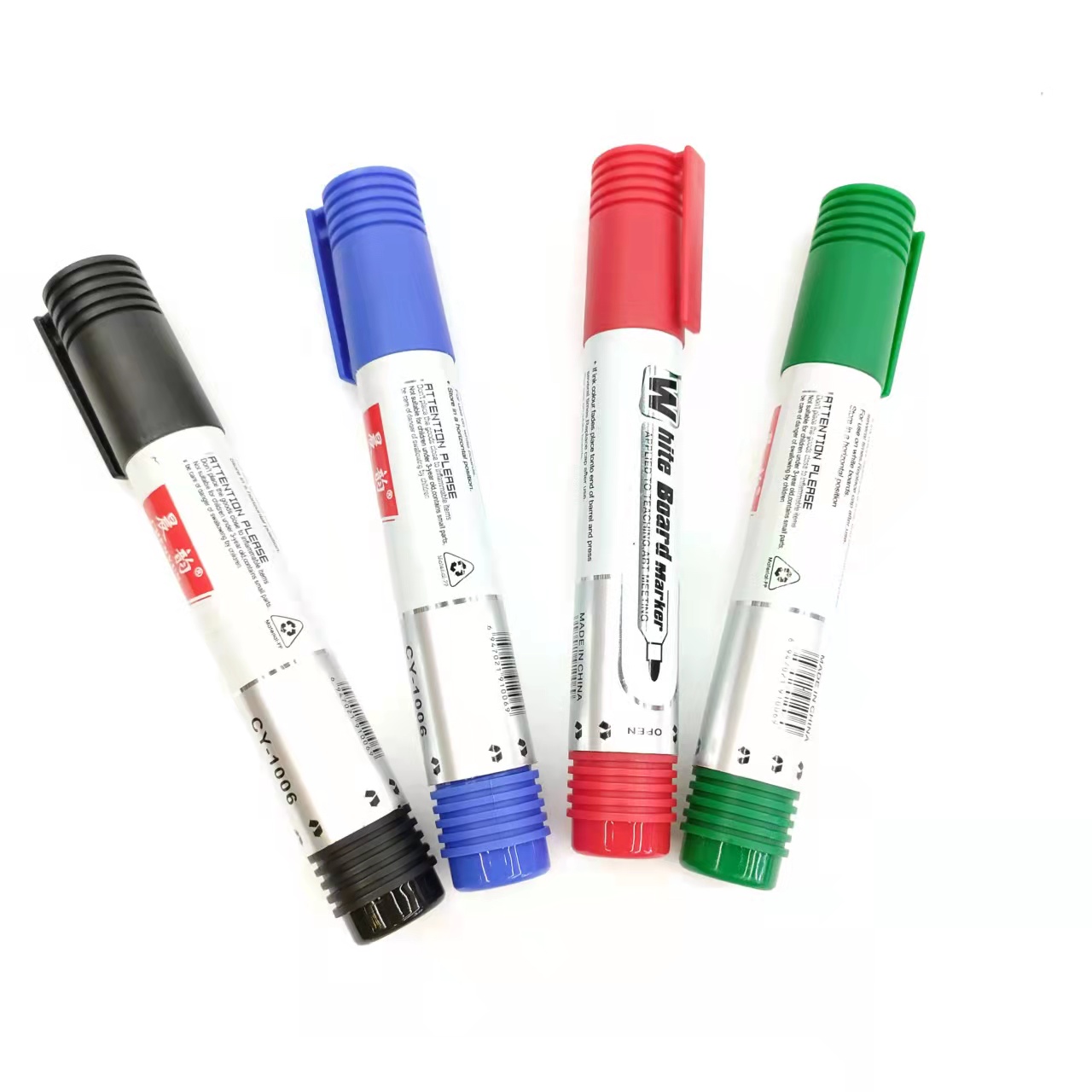Easy-to-write and easy-to-erase 4-color whiteboard pen, erasable whiteboard pen, large-capacity thick-tipped writing pen details Picture