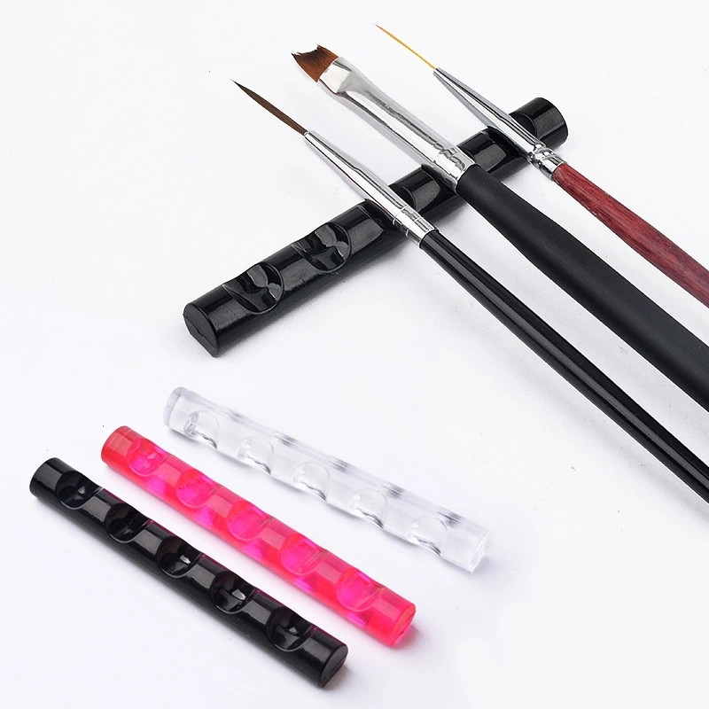 Cross border nail tools pen holder Light therapy crystal pen holder Nail sand bar file bar holder Plastic pen holder