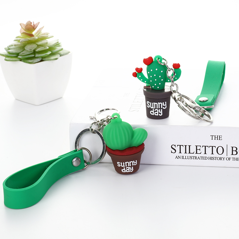 Factory direct supply of cute soft rubber keychains, car leather key chains, student bags and creative pendants Application Scenario