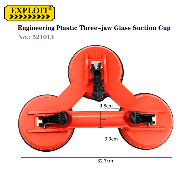 Engineering plastic three-jaw glass suction cup.  521013 thumbnail