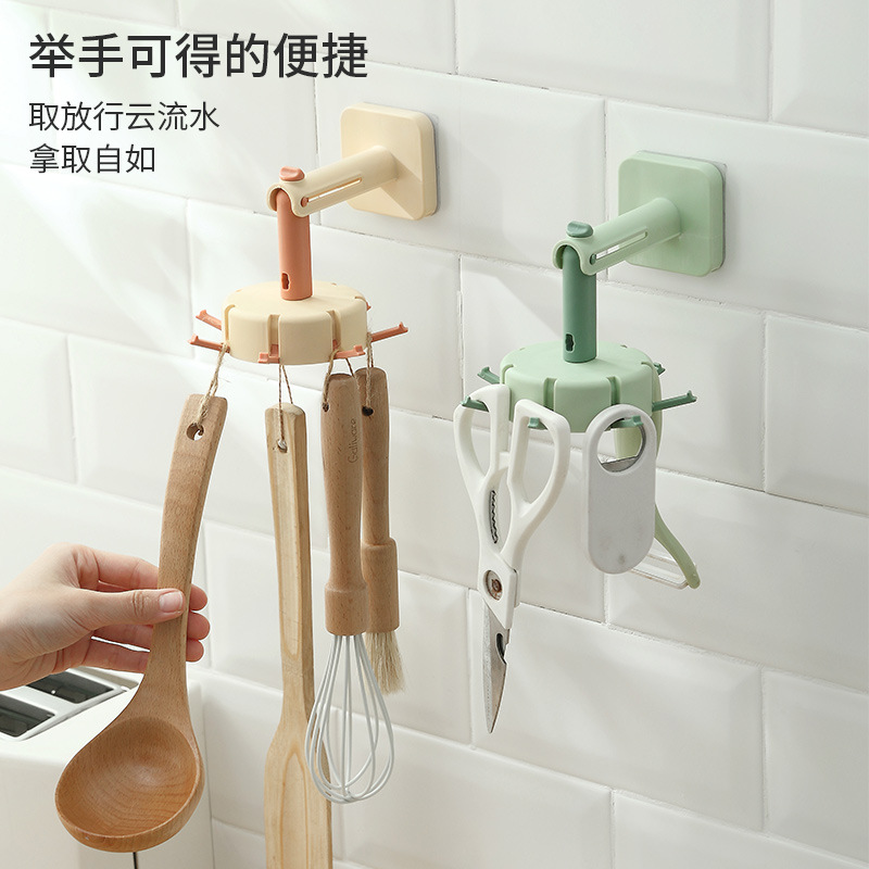 Kitchen multi-use rotary hook foreign trade