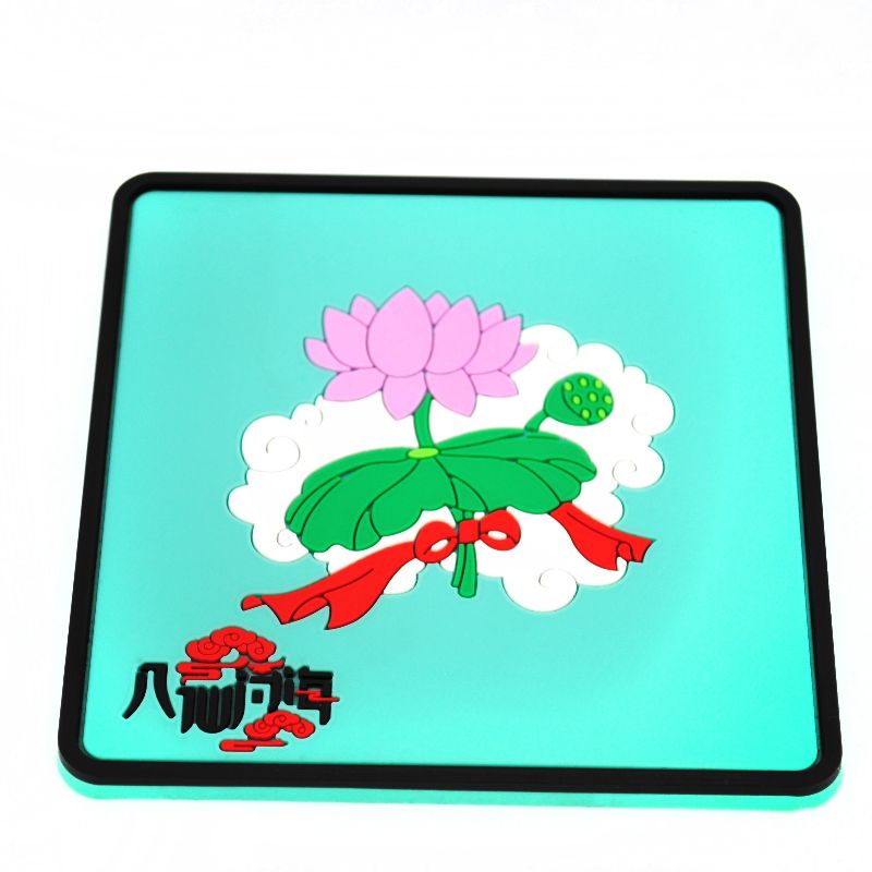 Soft rubber coasters, Yiwu daily-use coasters, soft rubber round thickened silicone heat insulation pads, eco-friendly silicone placemats in stock, wholesale and customization pic 4