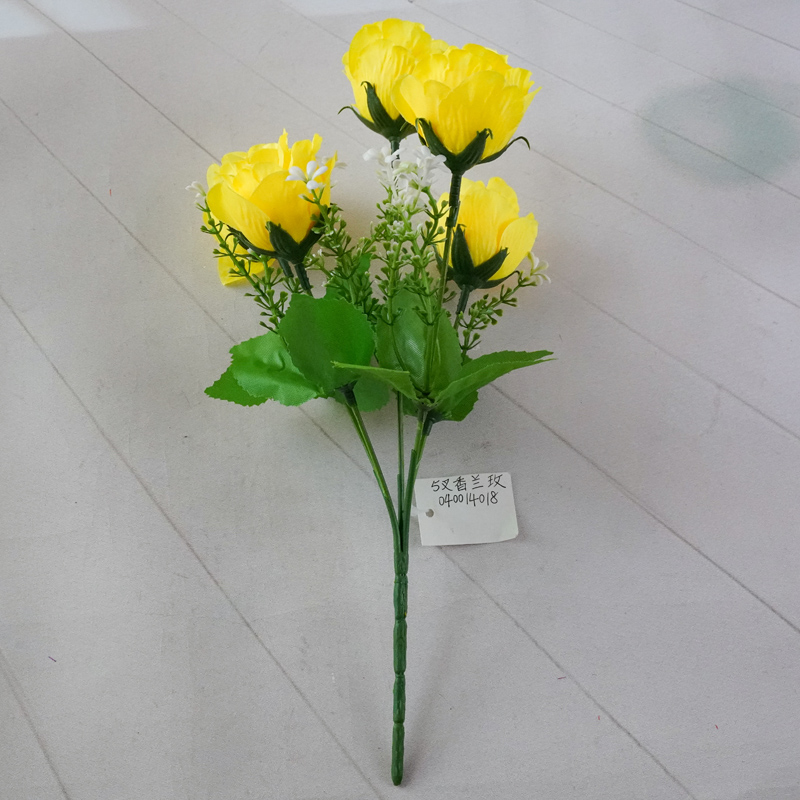 五叉香兰玫040014018仿真花详情8