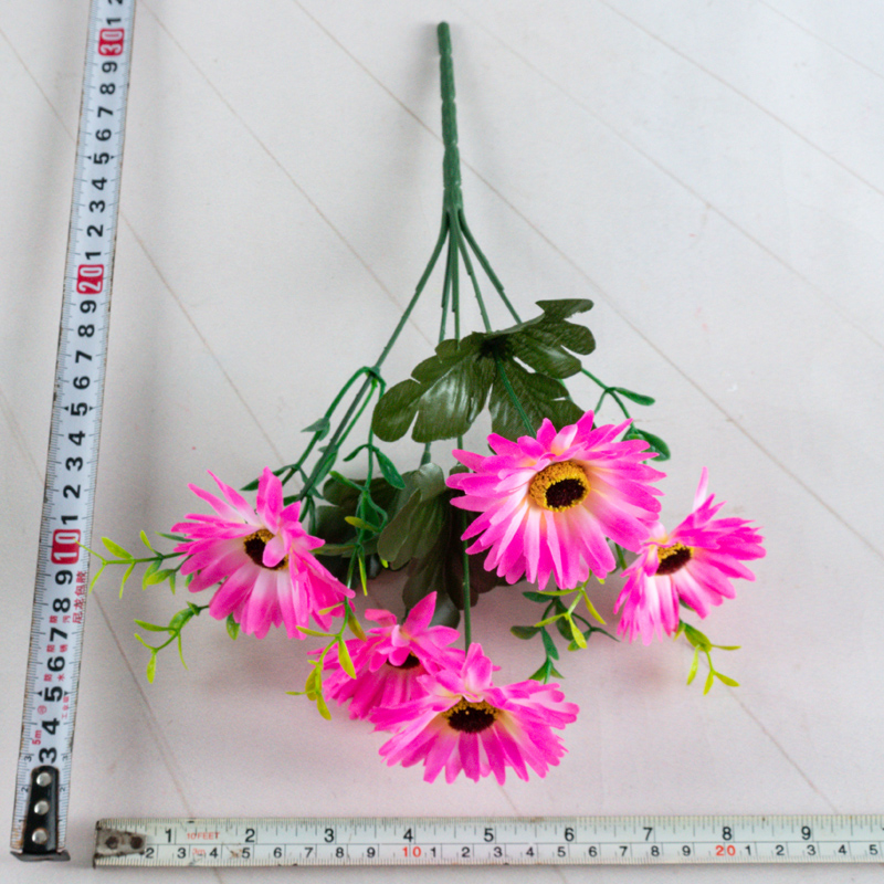 Direct sales of artificial flower manufacturers: 5-head medium-sized chrysanthemums in artificial flower bouquets pic 12